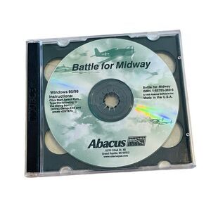 10/$25🦋 Abacus Battle for Midway ISBN 1-55755-369-6 CD-ROM